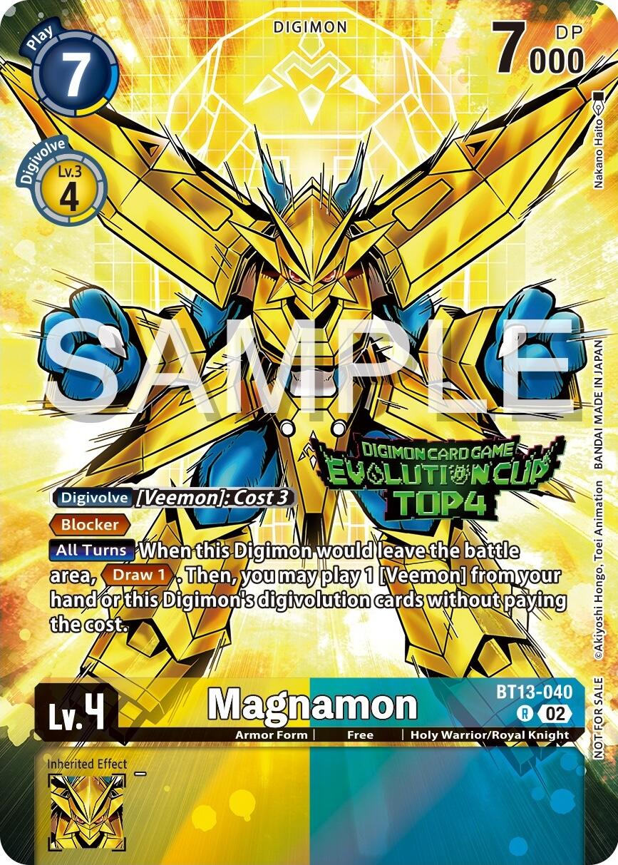Magnamon [BT13-040] (2024 Evolution Cup Top 4) [Versus Royal Knights Booster Promos]