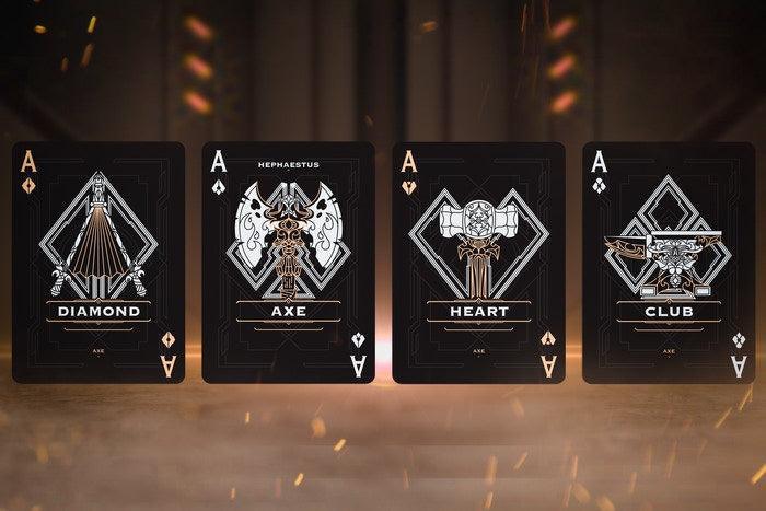 Hephaestus/Axe Playing Cards by Card Mafia (Deluxe and Classic package)