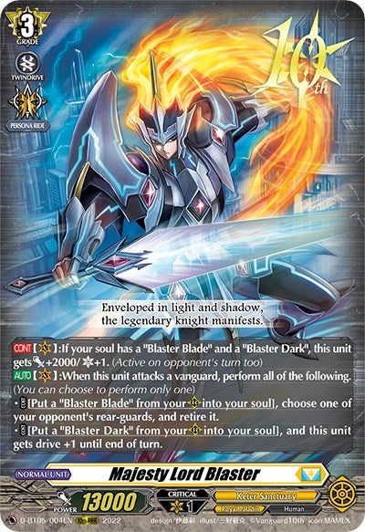 Majesty Lord Blaster (D-BT05/004EN) [Triumphant Return of the Brave Heroes]