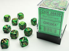 Chessex - 12mm d6 Dice Block (36 dice) - Various Colours