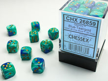 Chessex - 12mm d6 Dice Block (36 dice) - Various Colours