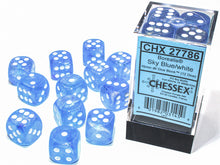 Chessex - 16mm d6 Dice Block (12 dice) - Various Colours
