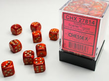 Chessex - 12mm d6 Dice Block (36 dice) - Various Colours