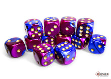Chessex - 16mm d6 Dice Block (12 dice) - Various Colours