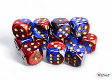 Chessex - 16mm d6 Dice Block (12 dice) - Various Colours