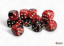 Chessex - 16mm d6 Dice Block (12 dice) - Various Colours