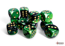 Chessex - 16mm d6 Dice Block (12 dice) - Various Colours