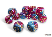 Chessex - 16mm d6 Dice Block (12 dice) - Various Colours
