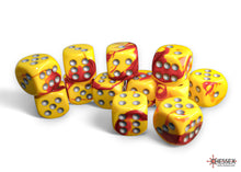 Chessex - 16mm d6 Dice Block (12 dice) - Various Colours