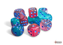 Chessex - 16mm d6 Dice Block (12 dice) - Various Colours