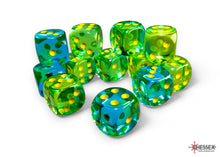 Chessex - 16mm d6 Dice Block (12 dice) - Various Colours