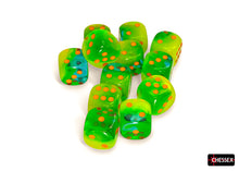 Chessex - 16mm d6 Dice Block (12 dice) - Various Colours