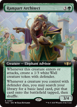 Rampart Architect (Extended Art) (TDC-087) - Commander: Tarkir: Dragonstorm