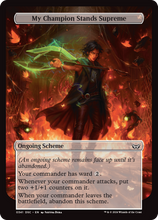 My Champion Stands Supreme (DSC-341) - Duskmourn: House of Horror Commander Foil