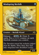 Mindspring Merfolk (First-Place Foil) (-436) - Aetherdrift