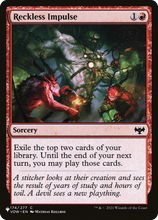 Reckless Impulse (PLST-VOW-174) - The List