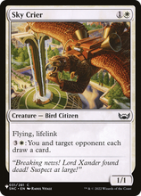 Sky Crier (PLST-SNC-31) - The List