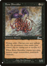 Bone Shredder (PLST-ULG-49) - The List