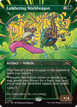 Lumbering Worldwagon (Borderless) (-316) - Aetherdrift Foil