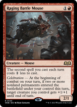 Raging Battle Mouse (Promo Pack) [Wilds of Eldraine Promos]
