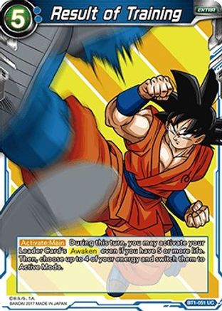Result of Training (BT1-051) [Galactic Battle]