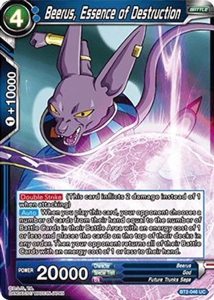 Beerus, Essence of Destruction (BT2-046) [Union Force]