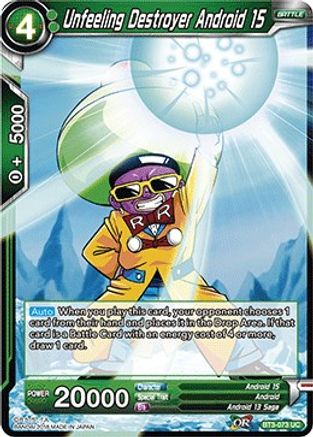 Unfeeling Destroyer Android 15 (BT3-073) [Cross Worlds]