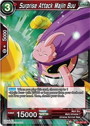 Surprise Attack Majin Buu (TB1-007) [The Tournament of Power]