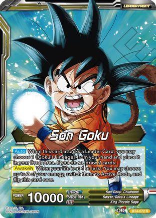 Son Goku // Legacy Bearer Son Goku (BT4-072) [Colossal Warfare]