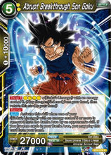 Abrupt Breakthrough Son Goku (BT4-076) [Colossal Warfare]