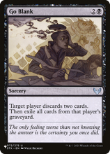 Go Blank (PLST-STX-72) - The List