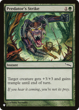 Predator's Strike (PLST-MRD-128) - The List