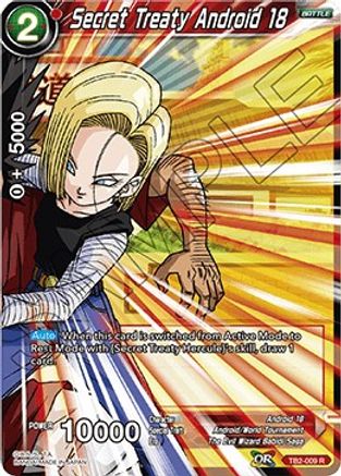 Secret Treaty Android 18 (TB2-009) [World Martial Arts Tournament]