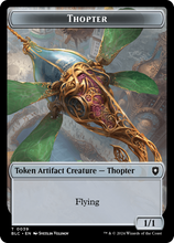 Goblin // Thopter Double-Sided Token [Bloomburrow Commander Tokens]