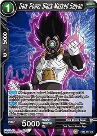 Dark Power Black Masked Saiyan (BT5-112) [Miraculous Revival]