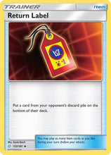 Return Label (153/181) [Sun & Moon: Team Up]