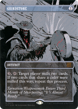 Grindstone (Textured Foil) [Outlaws of Thunder Junction: Breaking News]