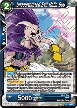 Unadulterated Evil Majin Buu (BT6-044) [Destroyer Kings]