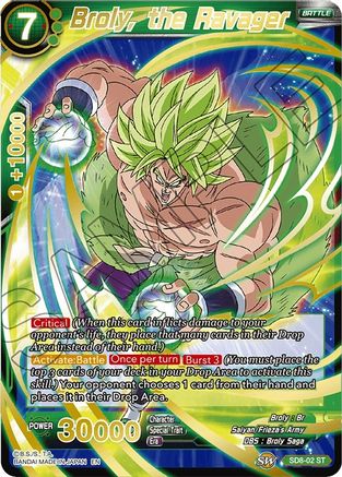 Broly, the Ravager (Starter Deck - Rising Broly) (SD8-02) [Destroyer Kings]