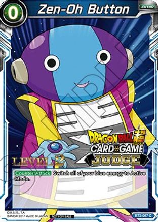 Zen-Oh Button (Level 2) (BT2-067) [Judge Promotion Cards]
