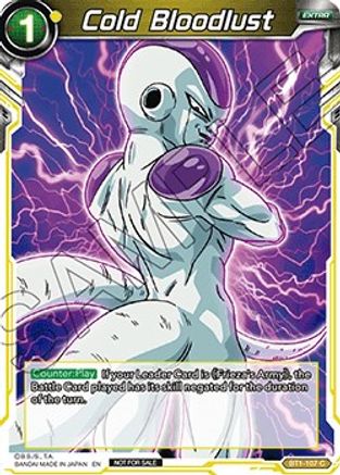 Cold Bloodlust (BT1-107) [Promotion Cards]