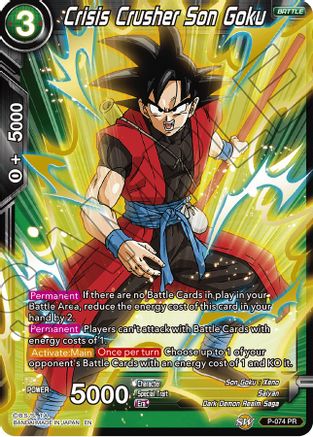Crisis Crusher Son Goku (Alternate Art) (P-074) [Special Anniversary Set]