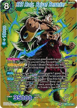SS3 Broly, Saiyan Berserker (BT7-127) [Assault of the Saiyans]