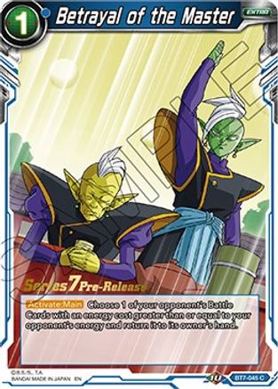 Betrayal of the Master (BT7-045_PR) [Assault of the Saiyans Prerelease Promos]