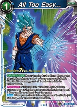 All Too Easy... (BT7-048_PR) [Assault of the Saiyans Prerelease Promos]
