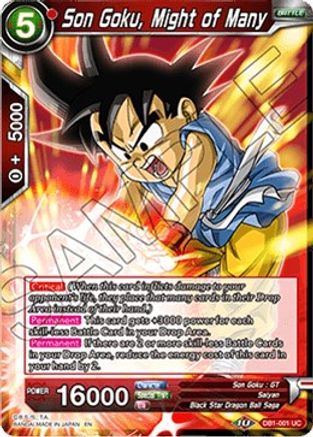 Son Goku, Might of Many (DB1-001) [Dragon Brawl]