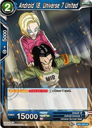 Android 18, Universe 7 United (DB1-029) [Dragon Brawl]