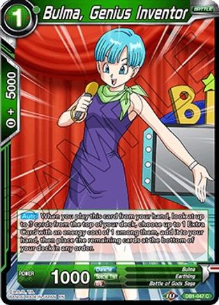 Bulma, Genius Inventor (DB1-047) [Dragon Brawl]