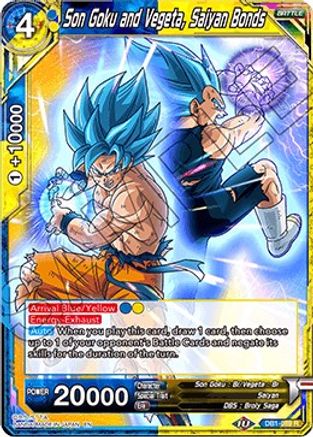 Son Goku and Vegeta, Saiyan Bonds (DB1-089) [Dragon Brawl]