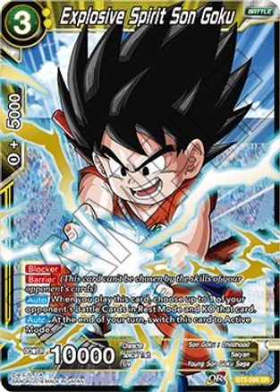 Explosive Spirit Son Goku (Shatterfoil) (BT3-088) [Dragon Brawl]